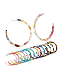 Resin Hoop Earrings