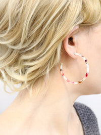 Resin Hoop Earrings