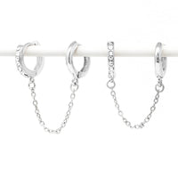 Paved Loop Earplug Earrings