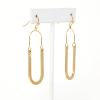 Oval Resin Drop Earrings