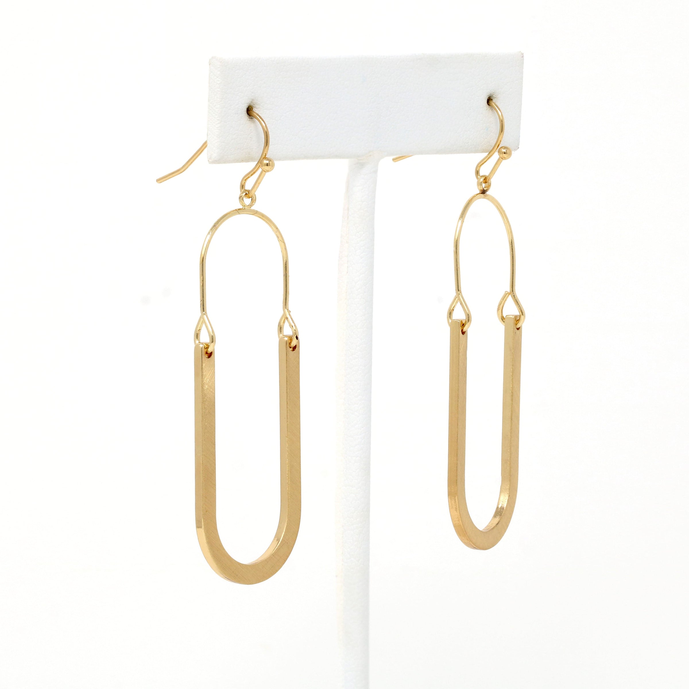 Oval Resin Drop Earrings