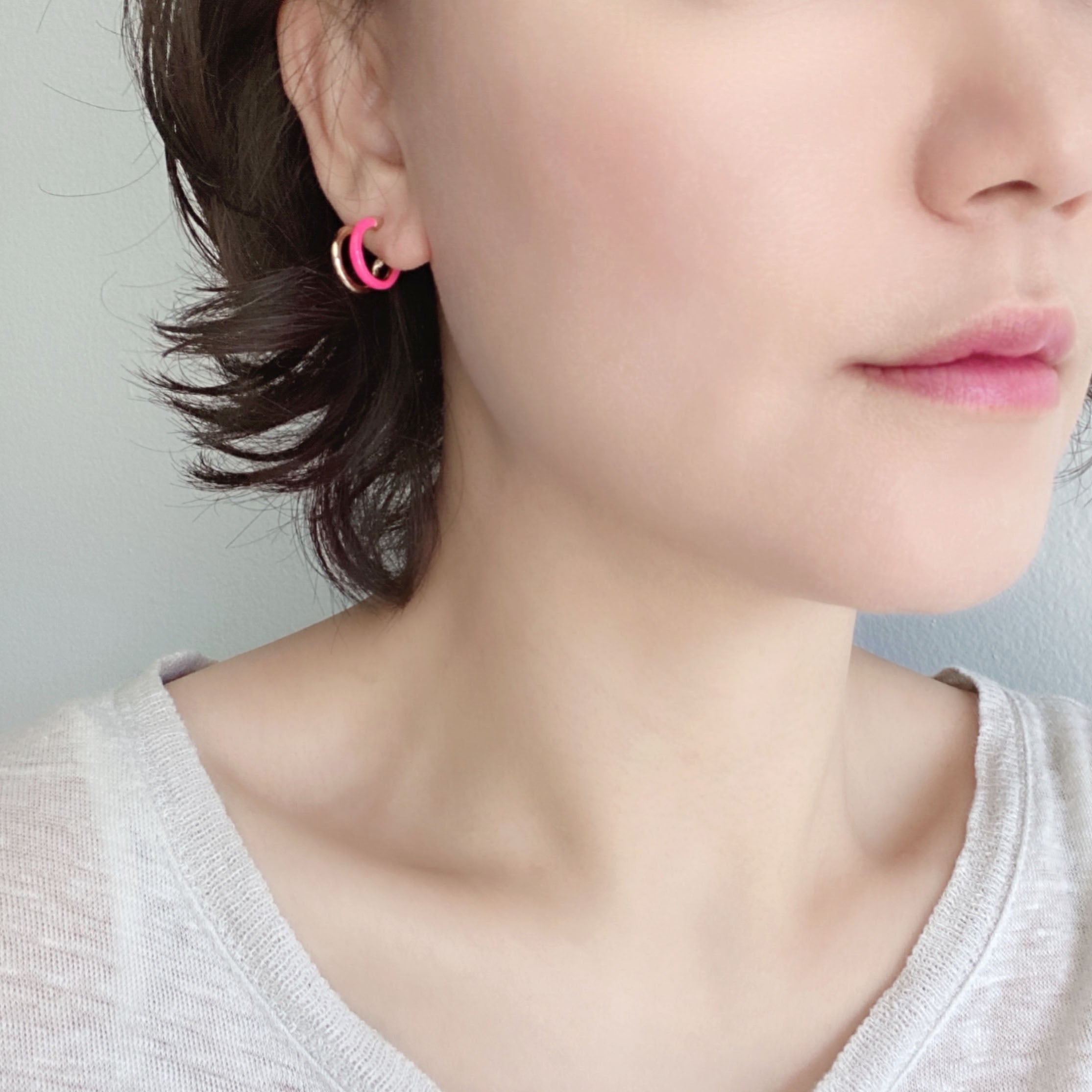 Neon Hoop Earrings
