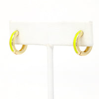 Color Huggie Earrings