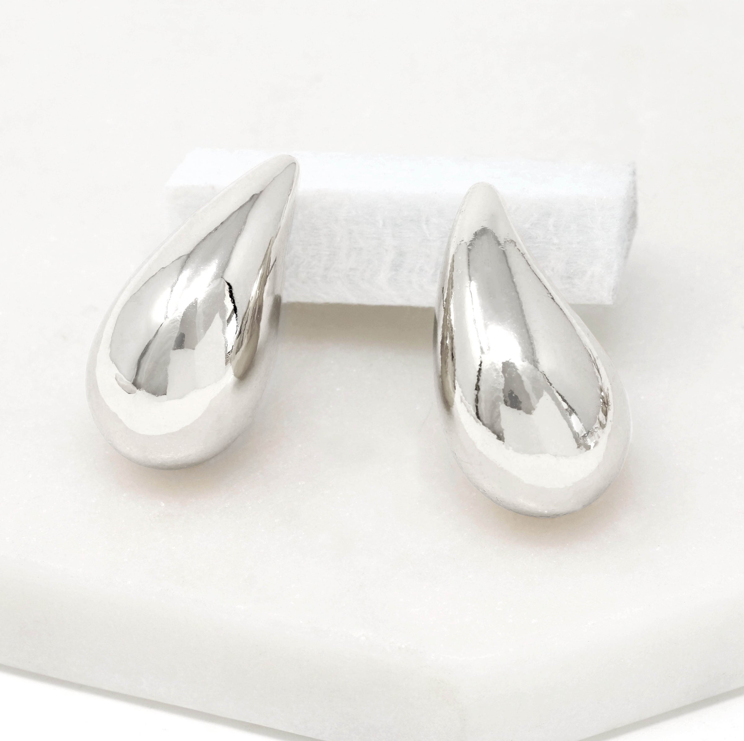Puffy Bold Teardrop Earrings