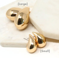 Puffy Bold Teardrop Earrings