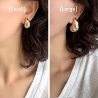 Puffy Bold Teardrop Earrings