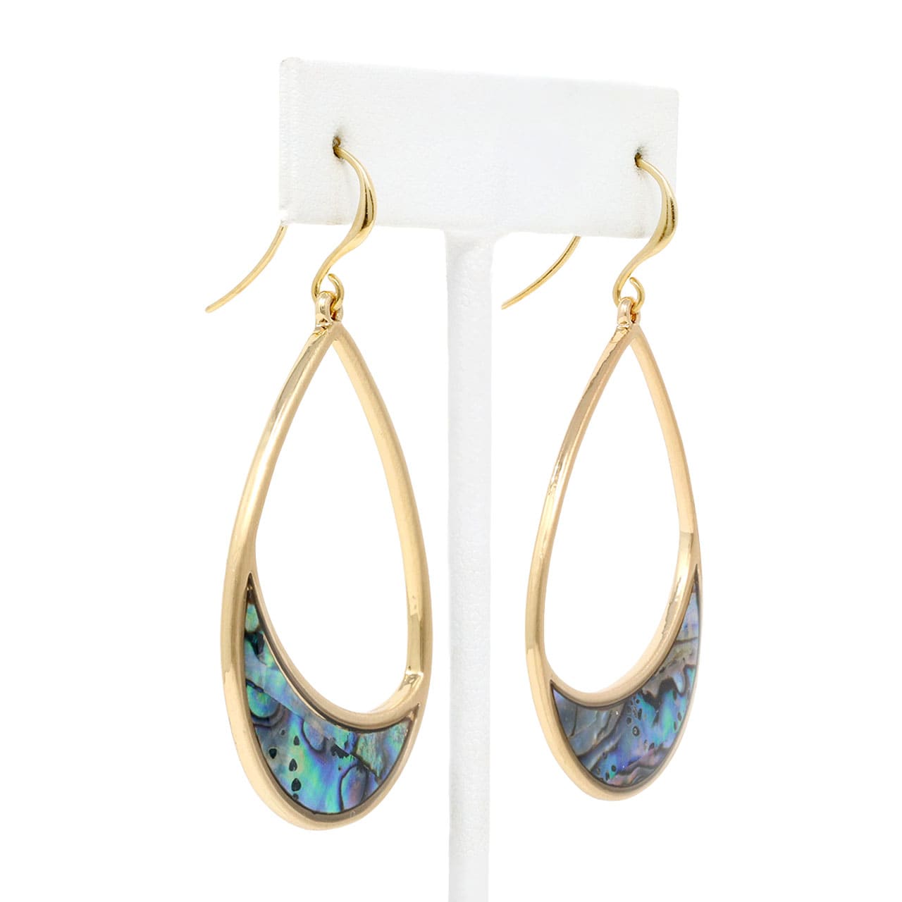 Abalone Teardrop Drop Earrings
