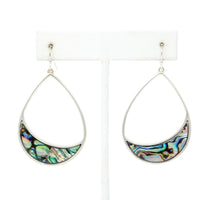 Abalone Teardrop Drop Earrings