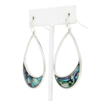 Abalone Teardrop Drop Earrings