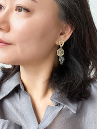 Hammered Circle Stud Earrings