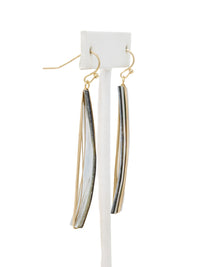 Modern Mother of Pearl Shell Statement Earrings