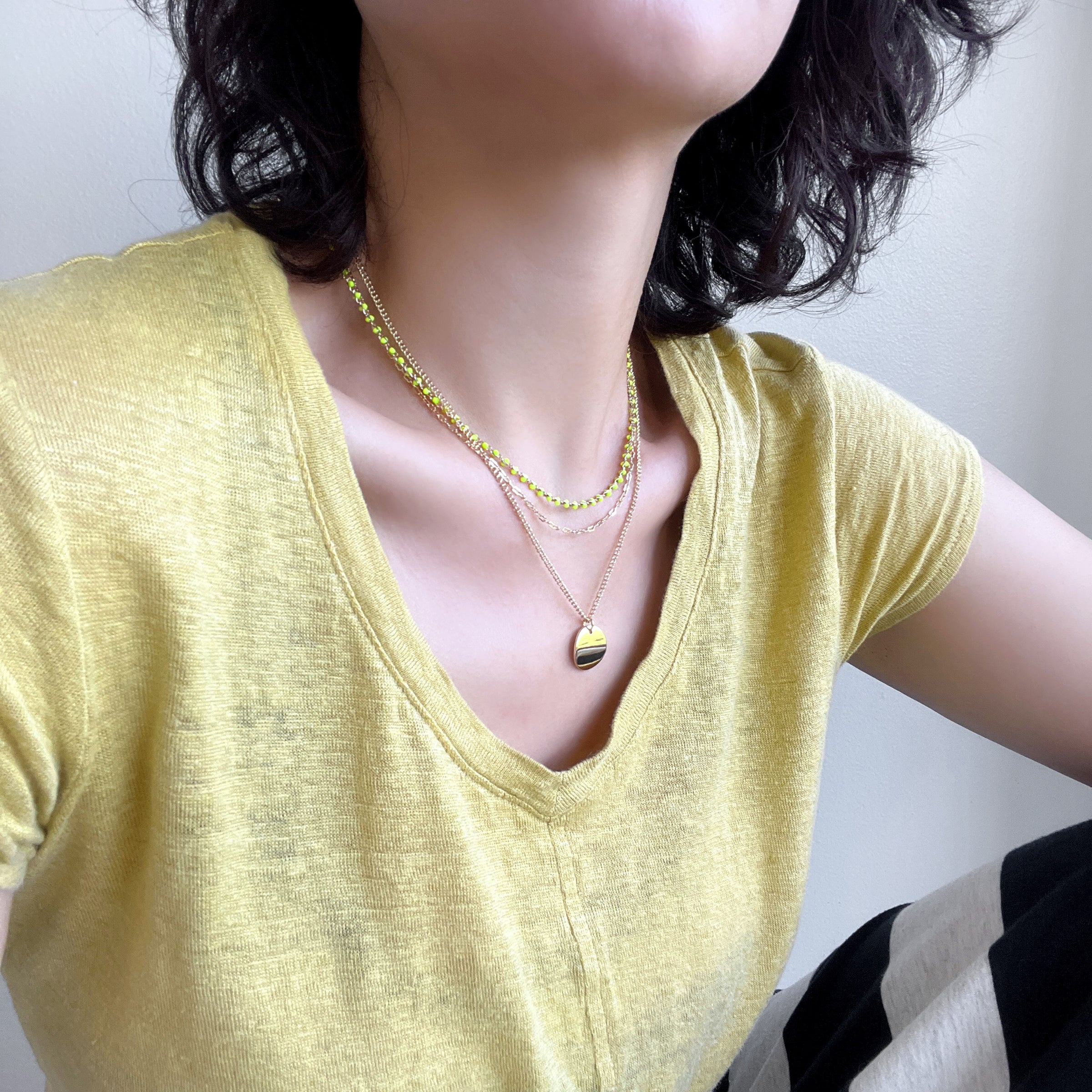 Triple Layered Neon Necklace