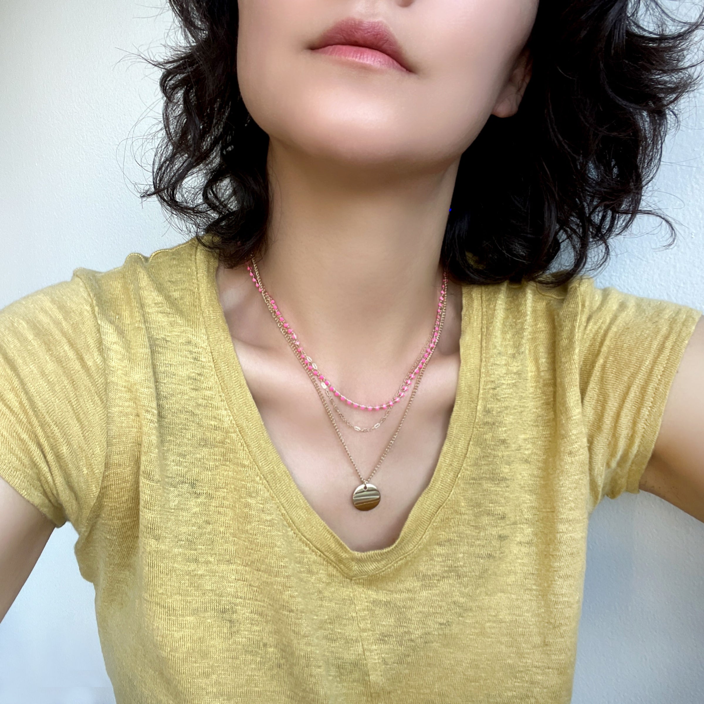 Triple Layered Neon Necklace