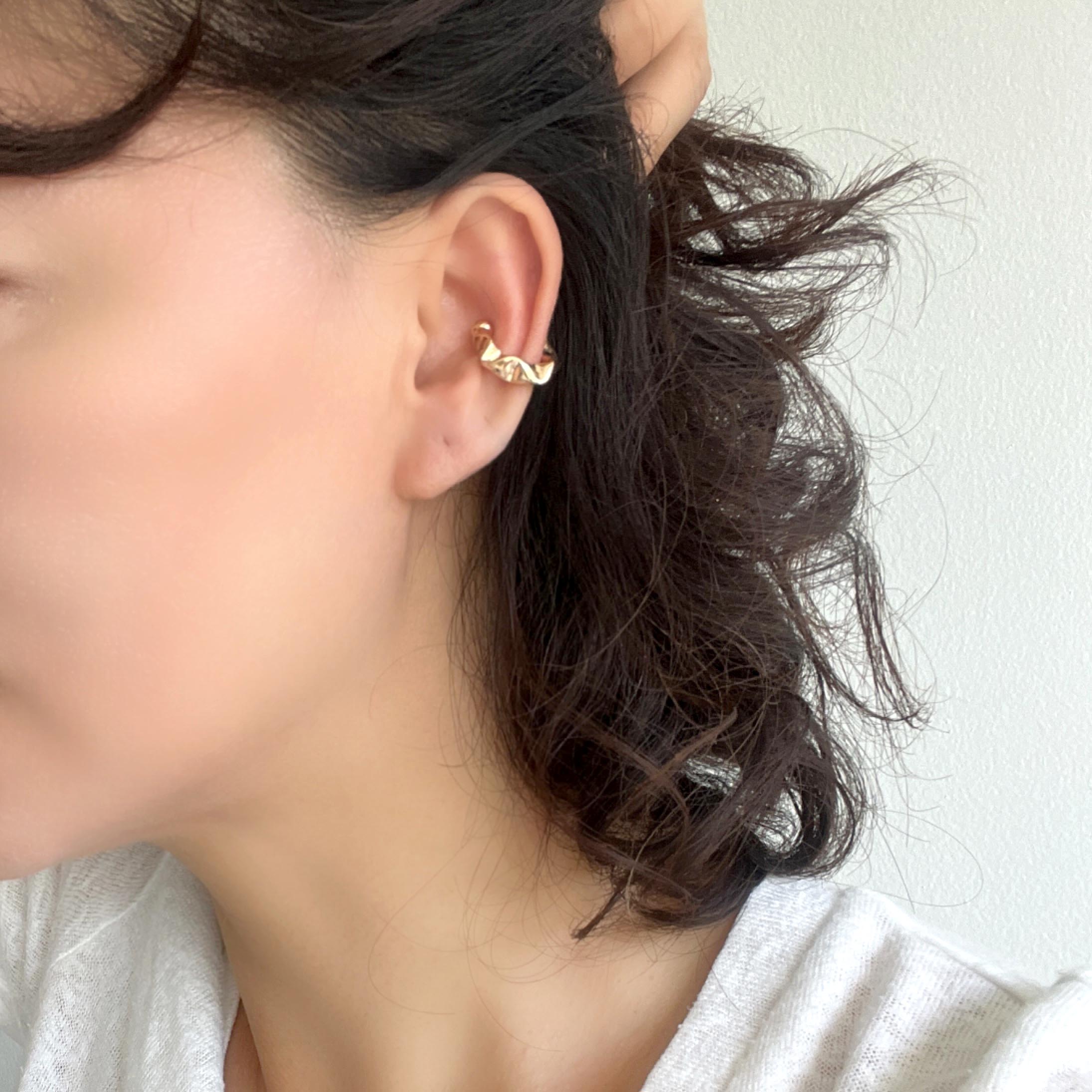 Gold Filled Hollow Ear Cuffs