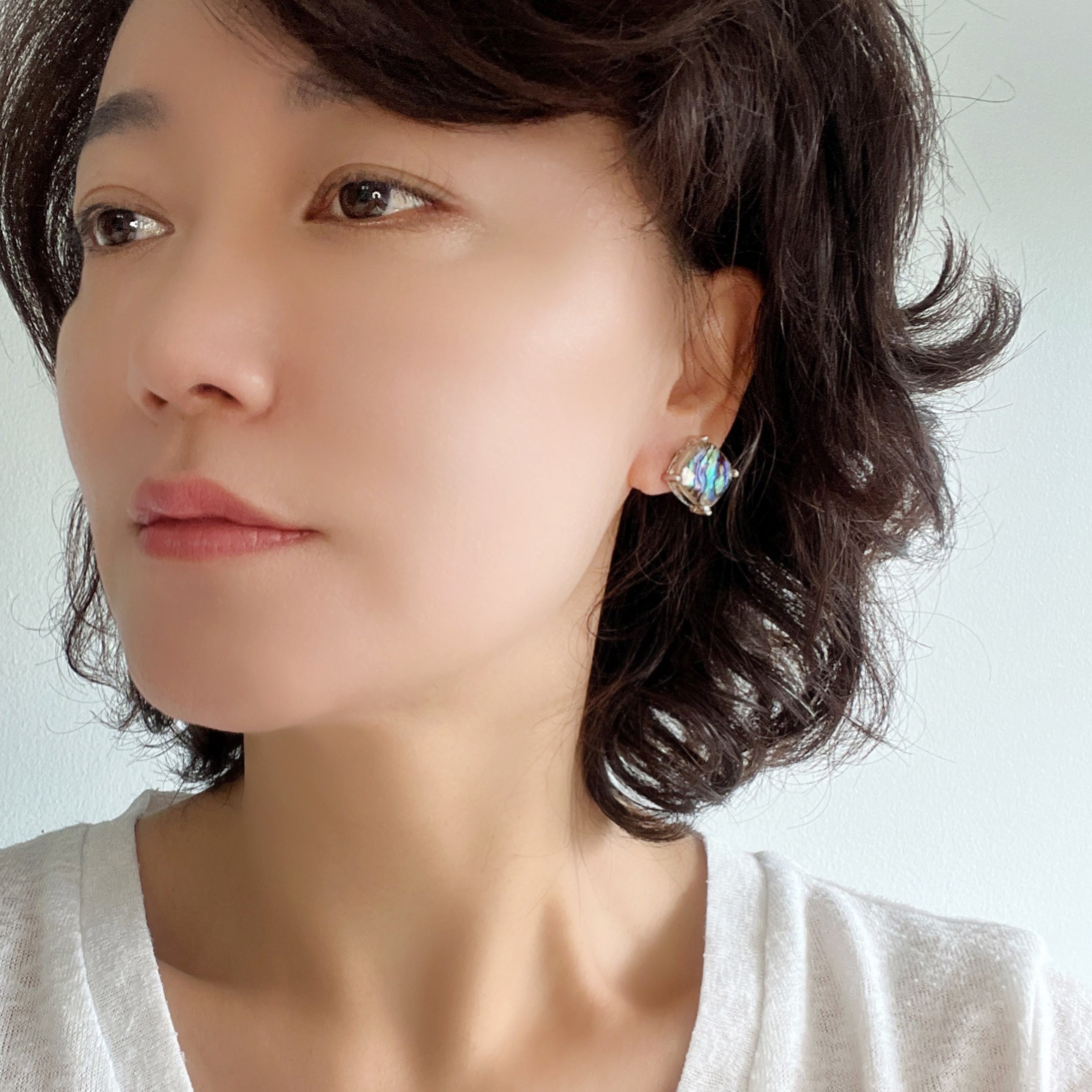 Abalone Stud Earrings