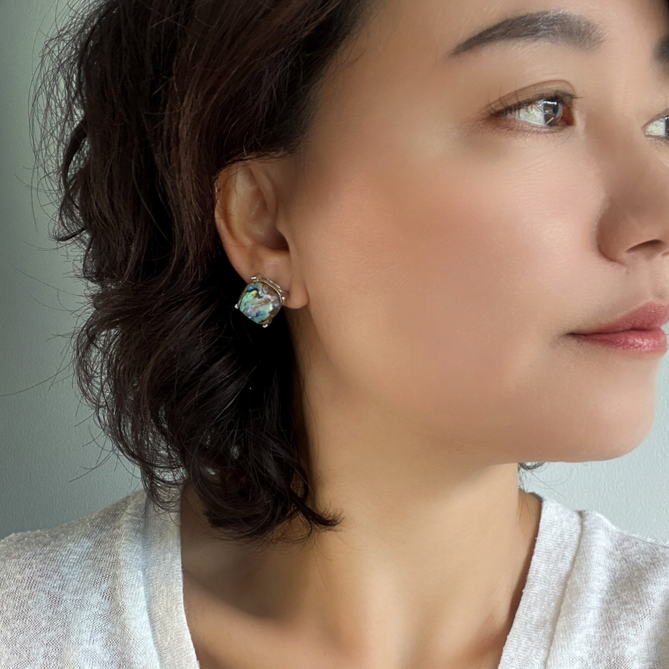 Abalone Stud Earrings