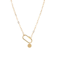 Carabiner Necklace with Charm