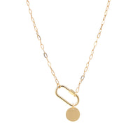 Carabiner Necklace with Charm