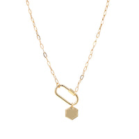 Carabiner Necklace with Charm