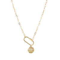 Carabiner Necklace with Charm