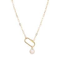 Carabiner Necklace with Charm