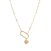 Carabiner Necklace with Charm