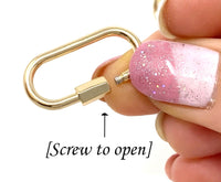 Mini Carabiner Neon Chain Necklace
