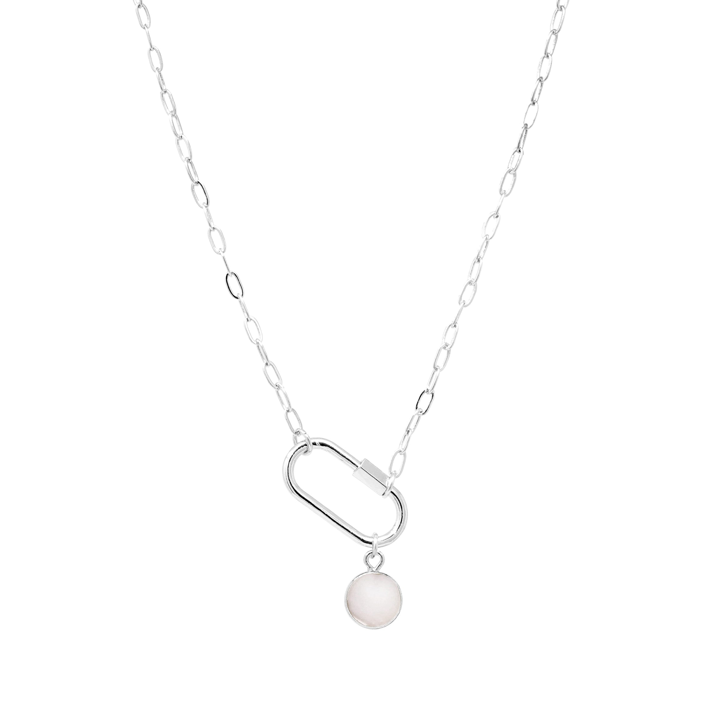 Carabiner Necklace with Charm