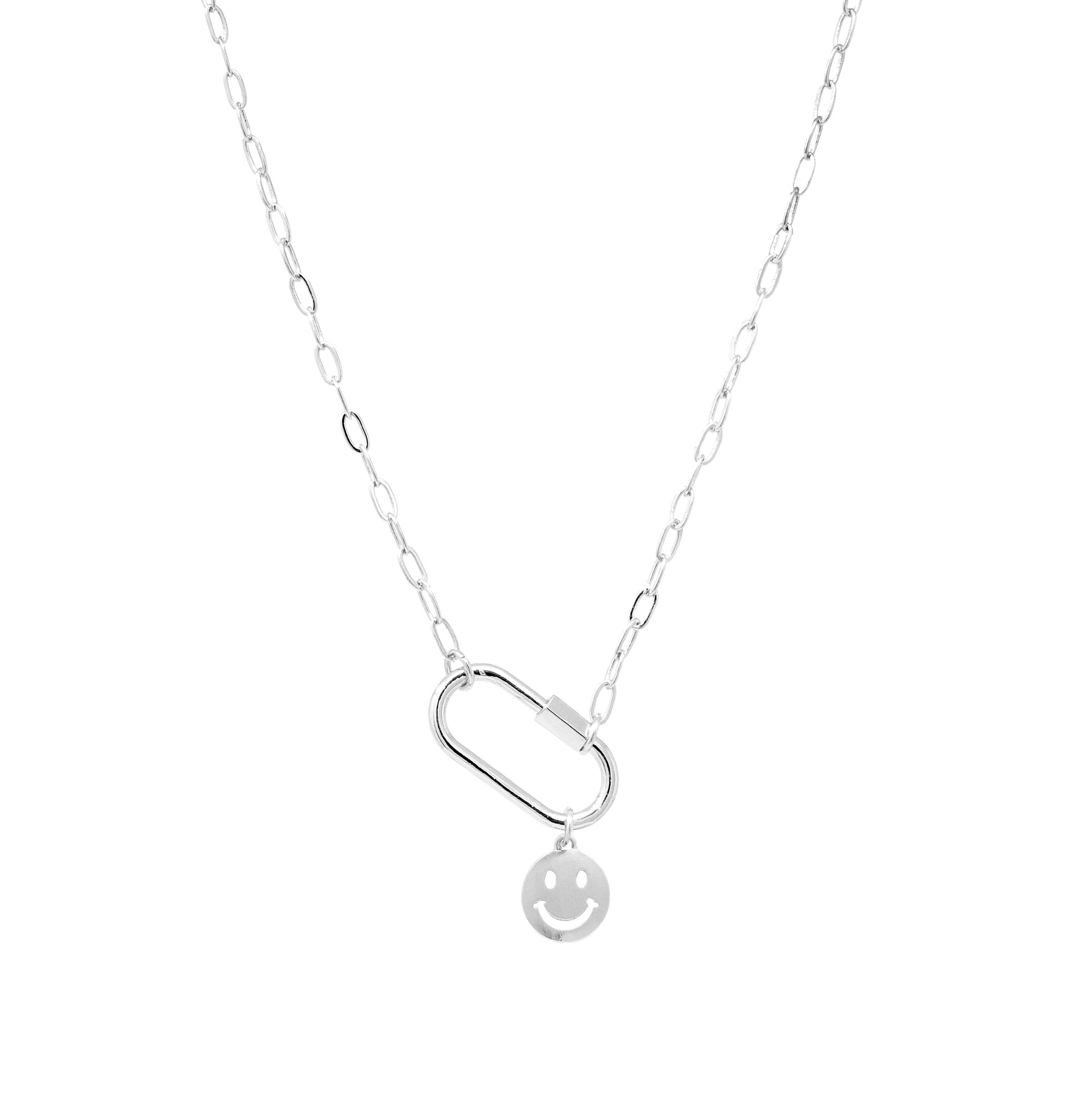 Carabiner Necklace with Charm