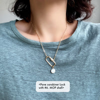 Carabiner Necklace with Charm