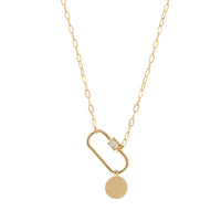 Carabiner Necklace with Charm