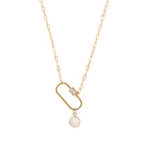 Carabiner Necklace with Charm