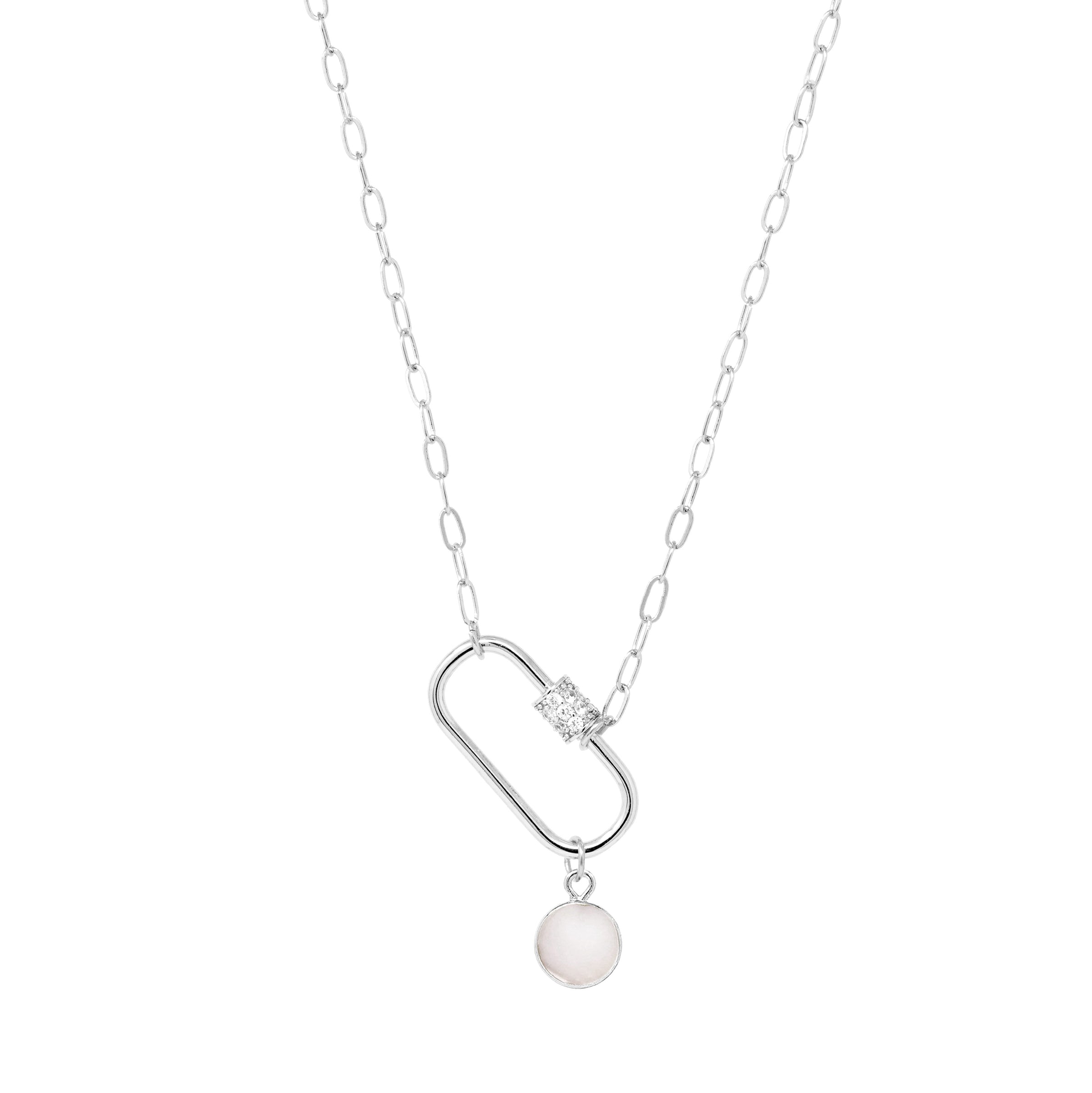 Carabiner Necklace with Charm
