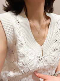 Dainty Triple Layered Charm Necklace
