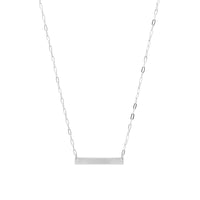 Long Bar Charm Necklace