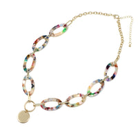 Resin Link Statement Necklace