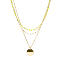 Triple Layered Neon Necklace