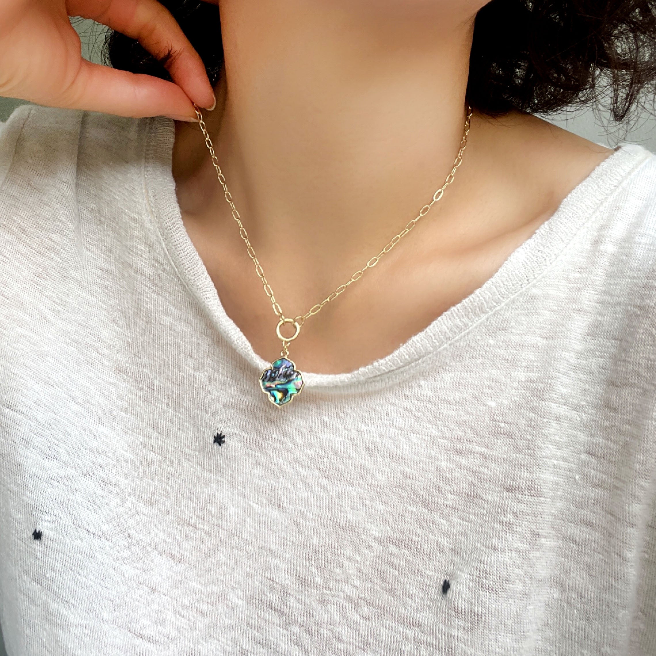 Modern Abalone Necklace