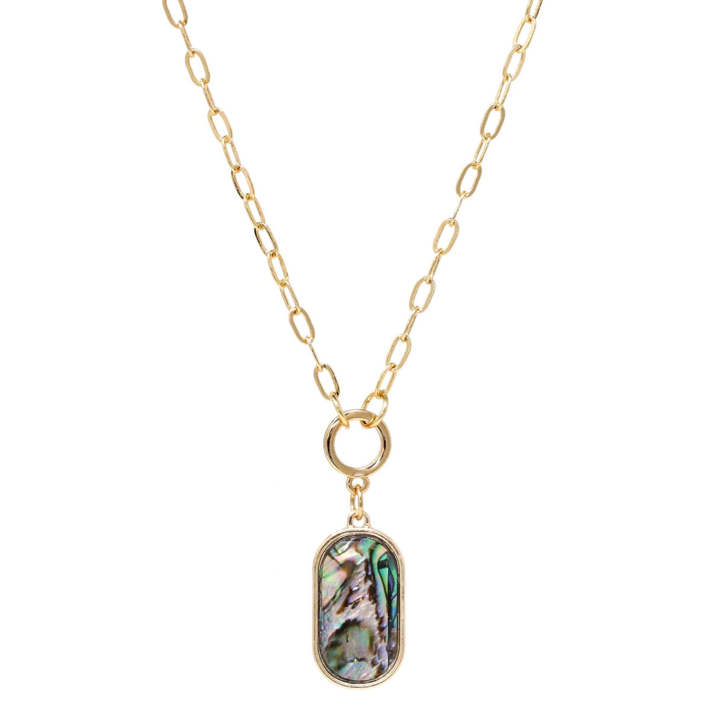 Modern Abalone Necklace