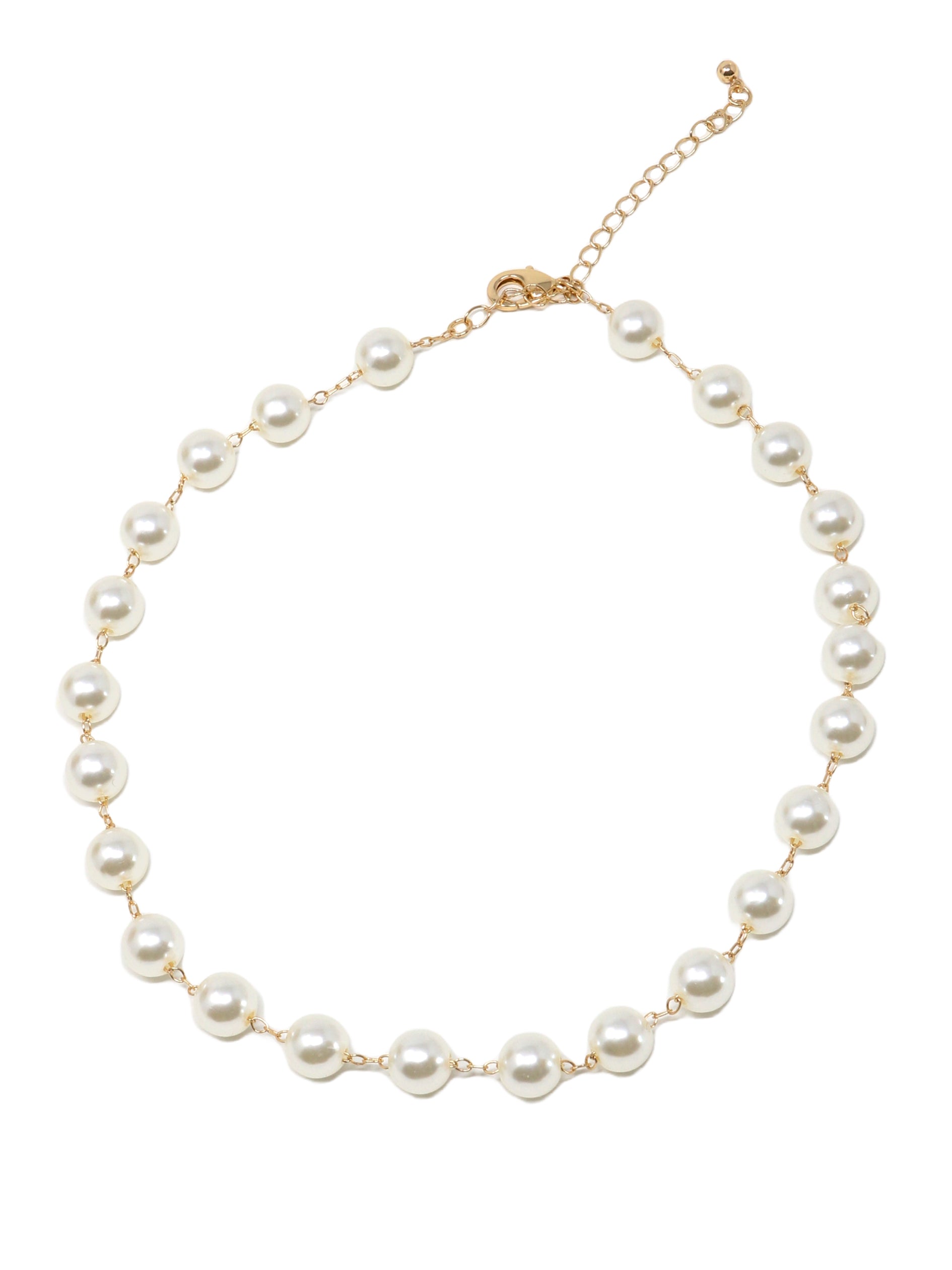 4-Layer Pearl & Gold Charm Necklace