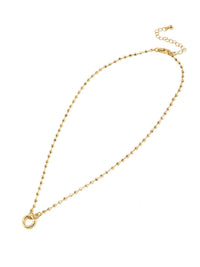 Circle Carabiner Lock Necklace - a sleek and versatile accessory ideal for daily wear, effortlessly enhancing personal style. Its innovative design allows for easy charm customization with a simple push-to-open and close mechanism.