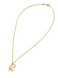 Script Initial Short Necklace