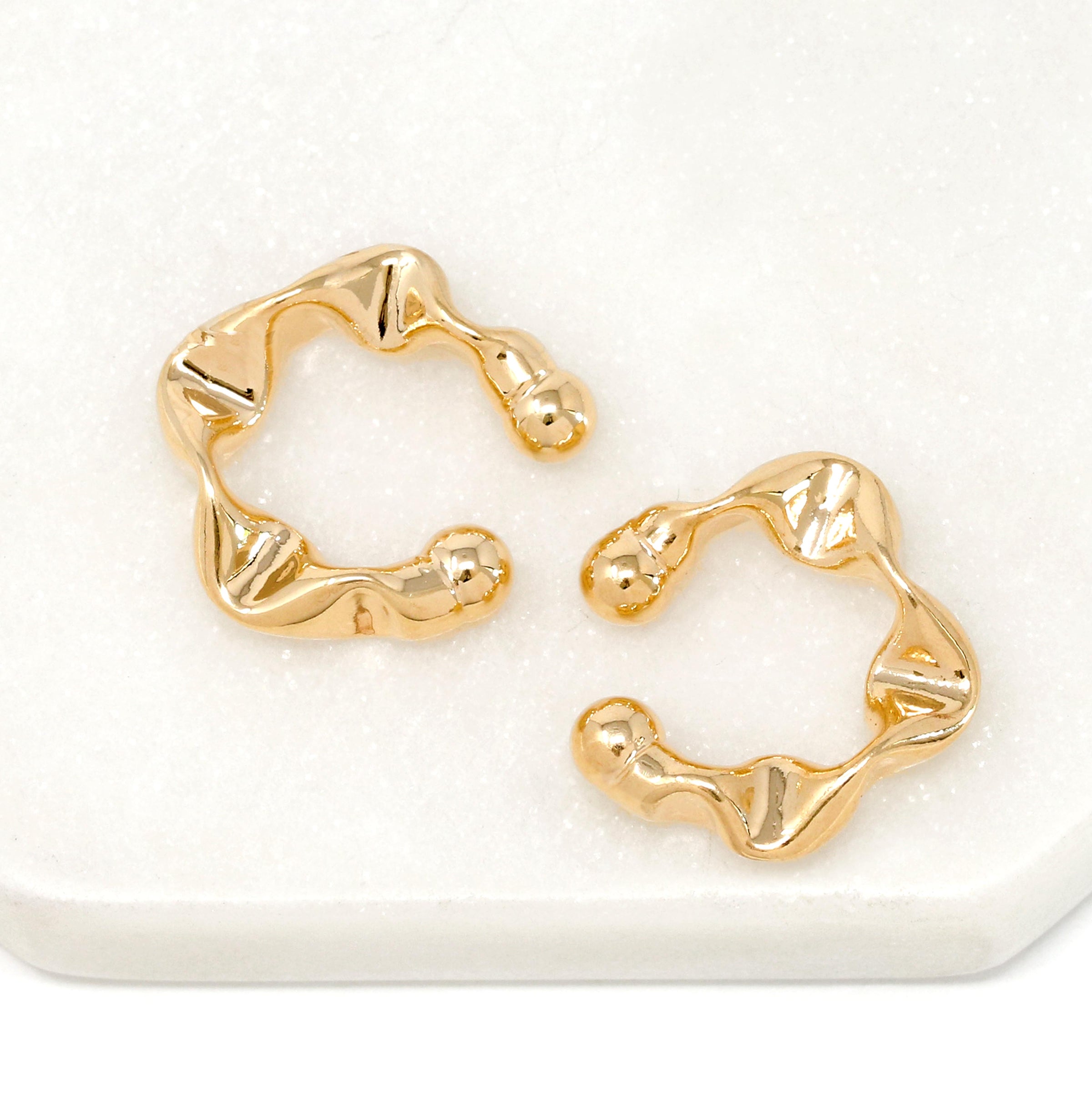 Gold Filled Hollow Ear Cuffs