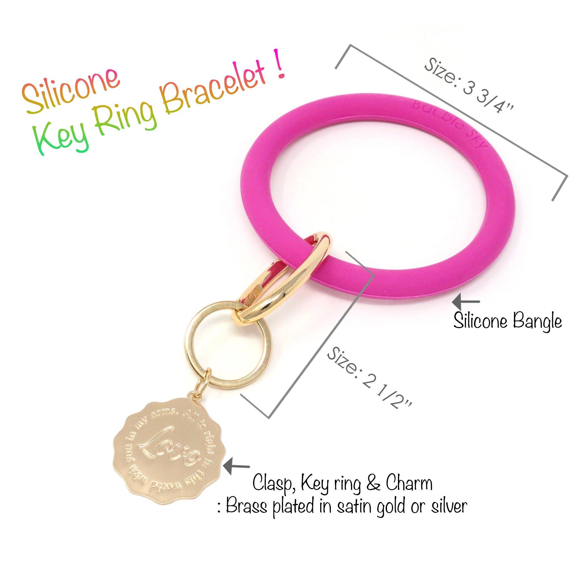 Silicone Keyring Love Bracelet - Bauble Sky