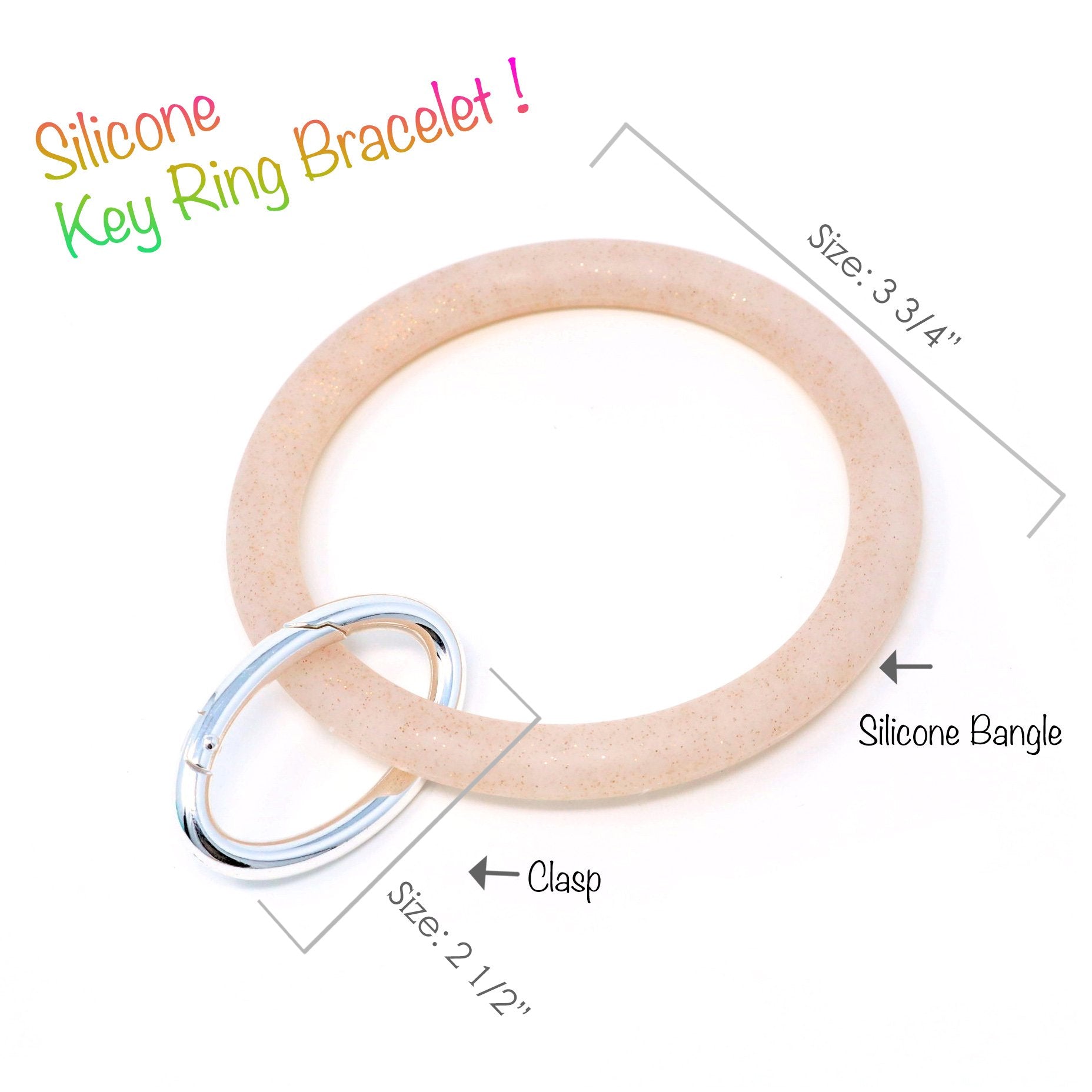 Silicone Key Ring Bracelet - Bauble Sky
