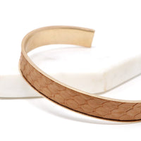 Leather Adjustable Cuff Bracelet - Bauble Sky
