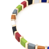 Color Block Stretchable Bracelet - Bauble Sky