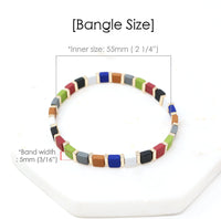 Color Block Stretchable Bracelet - Bauble Sky