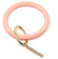 Personalized Silicone Key Ring Bracelet with Bar - Bauble Sky