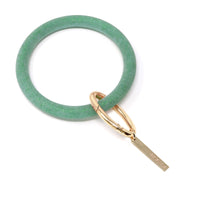 Personalized Silicone Keyring Bracelet with Bar - Bauble Sky